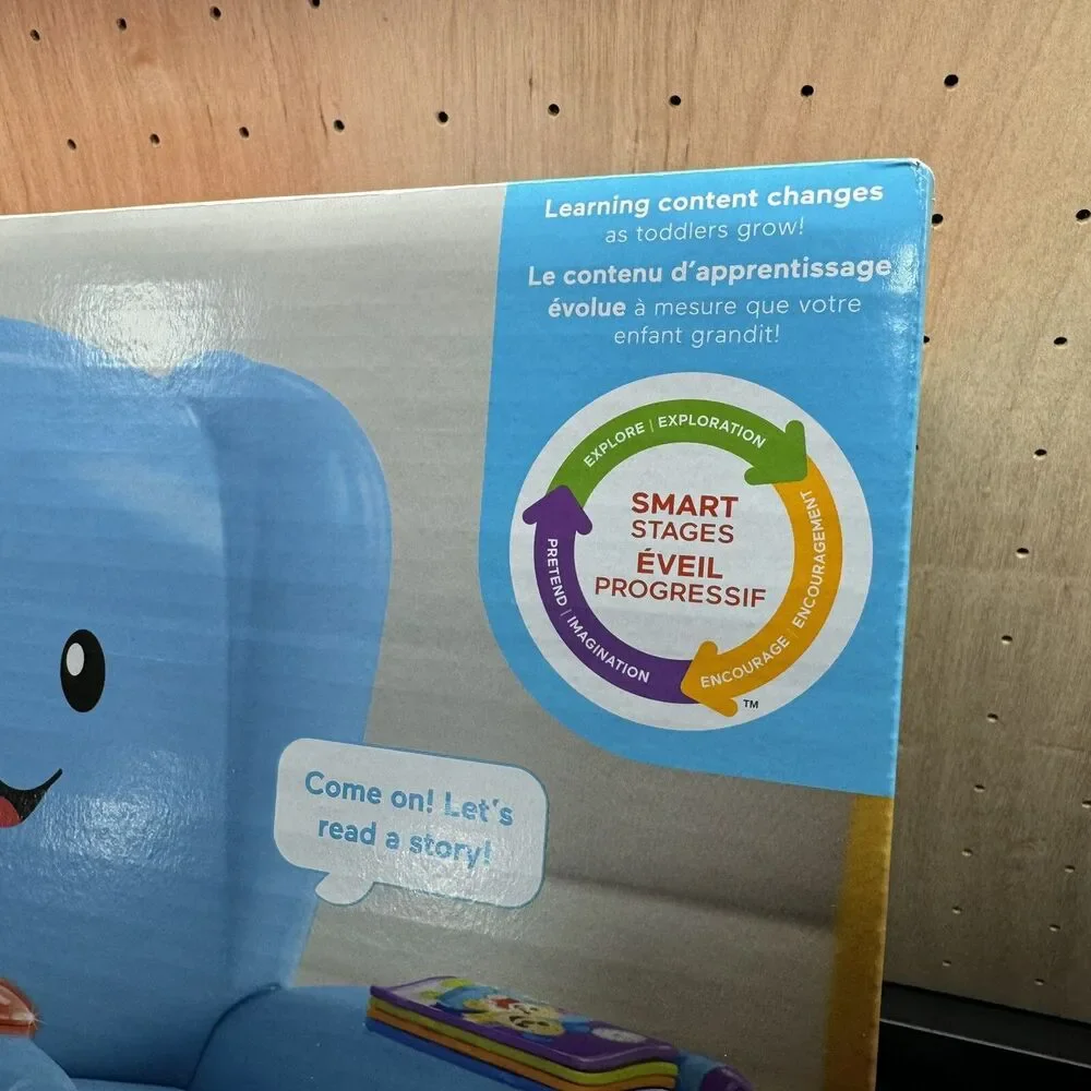 Fisher-Price Laugh and Learn Smart Stages Chair, Blue Toddlers Toys Educational